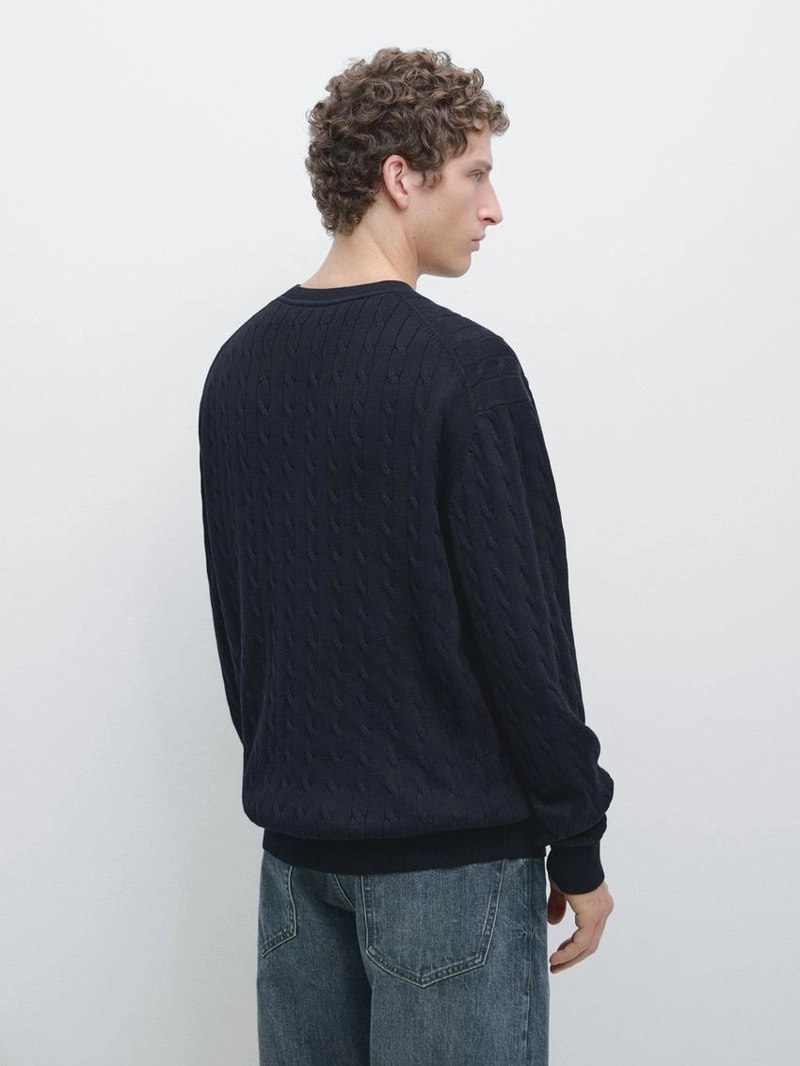 Свитер из хлопкового трикотажа