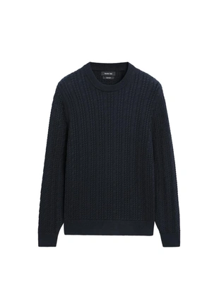 Свитер с круглым вырезом из хлопка 100%- Заказать в России