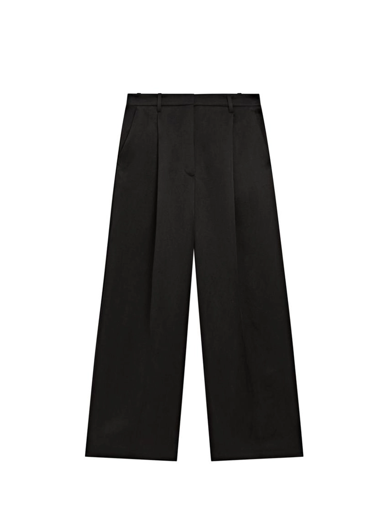 Брюки свободного кроя с запахом