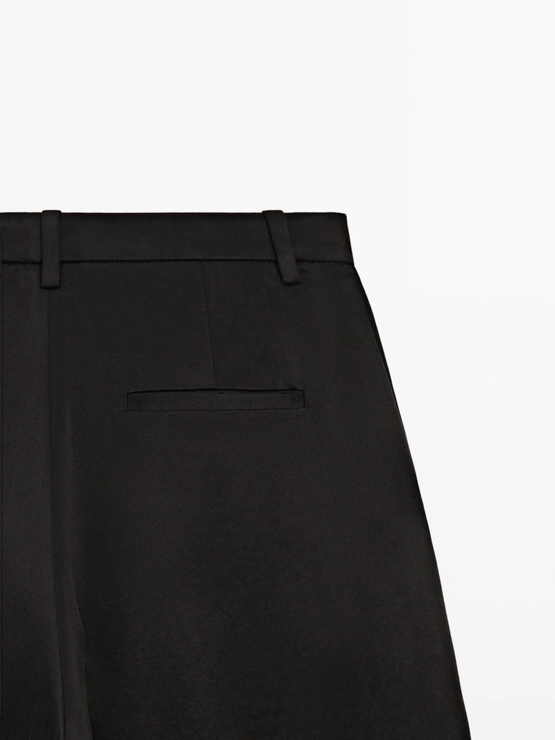 Брюки свободного кроя с запахом