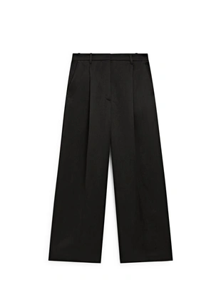 Брюки свободного кроя с запахом- Заказать в России