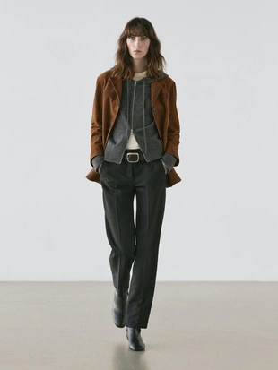 Кардиган из шерстяно-смесового трикотажа с молнией и капюшоном- Заказать в России