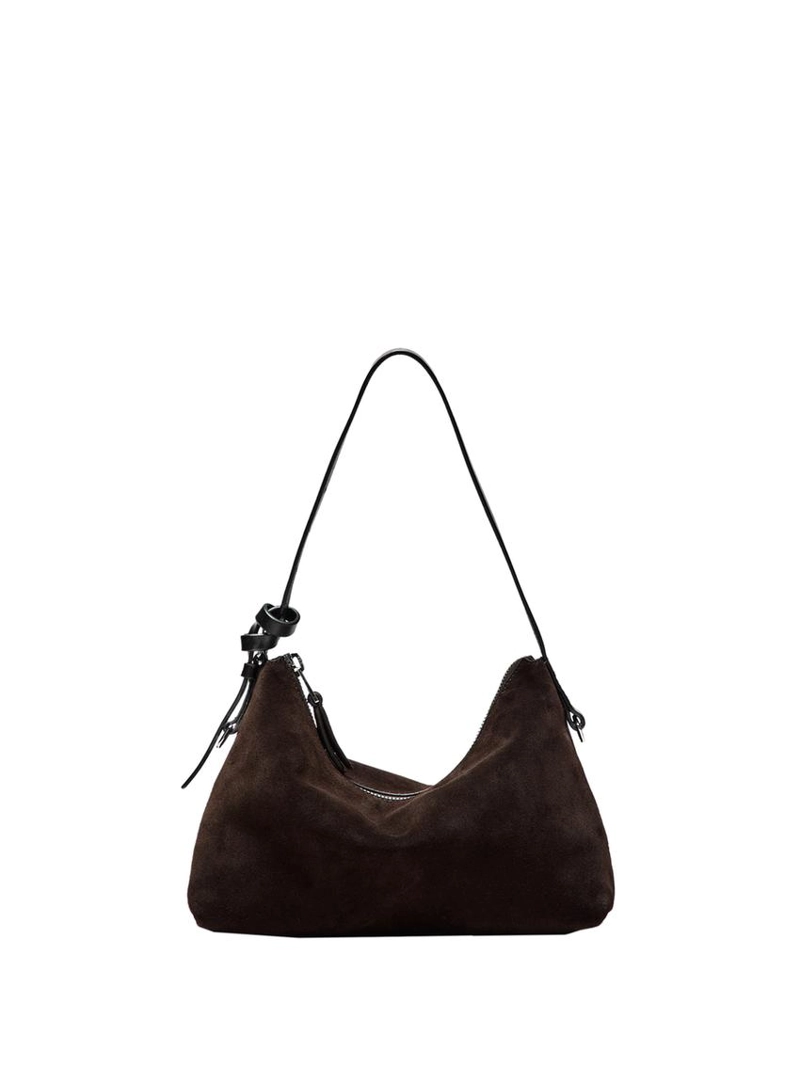 Сумочка из замши с разделением