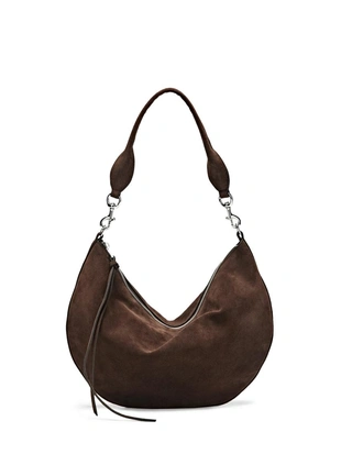 Сумка полумесяц из разделанной кожи- Заказать в России