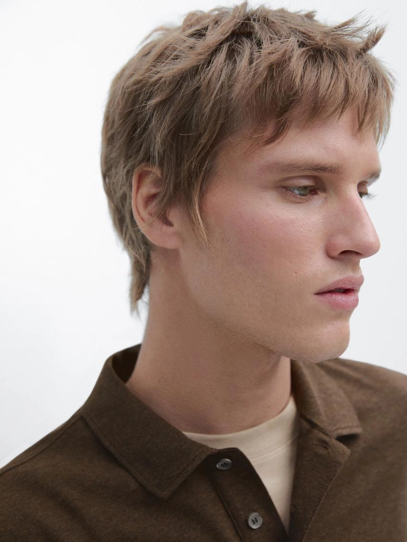 Поло из хлопка с коротким рукавом