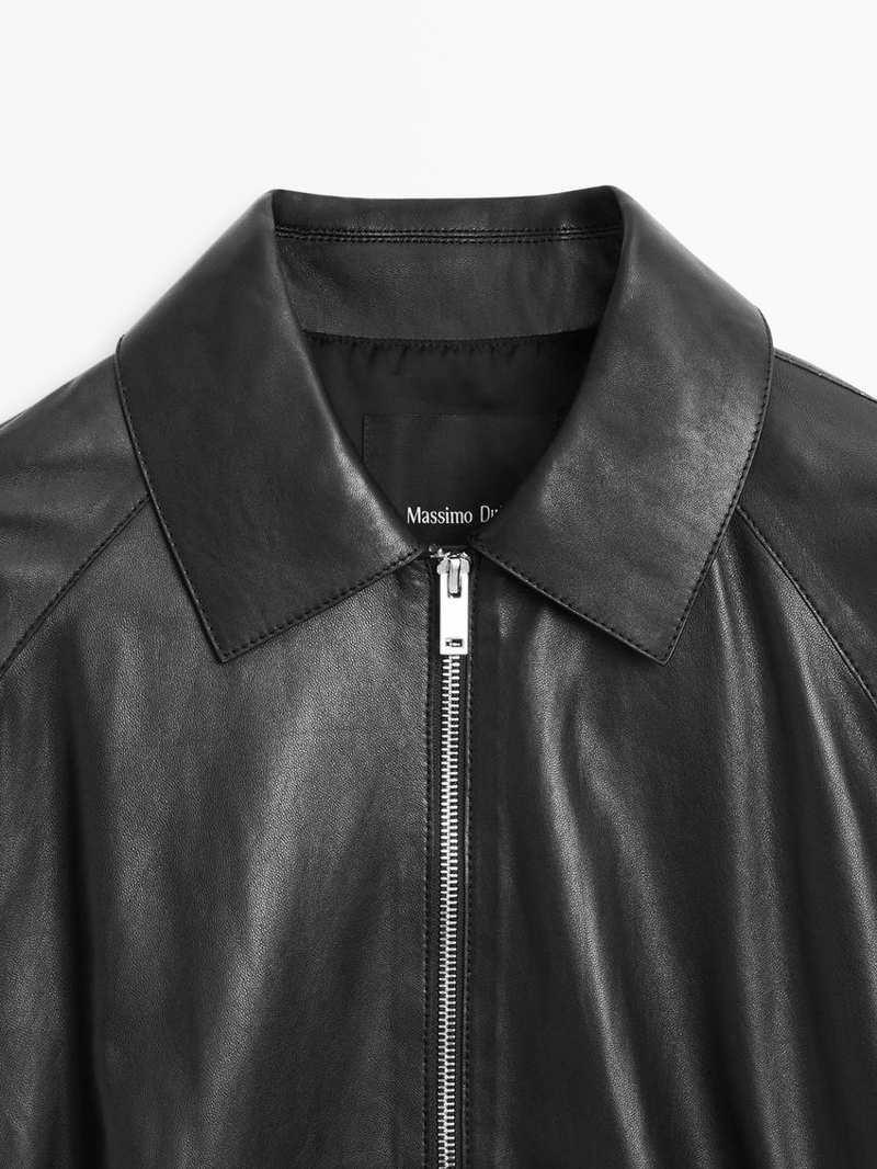 Куртка из натуральной кожи оверсайз