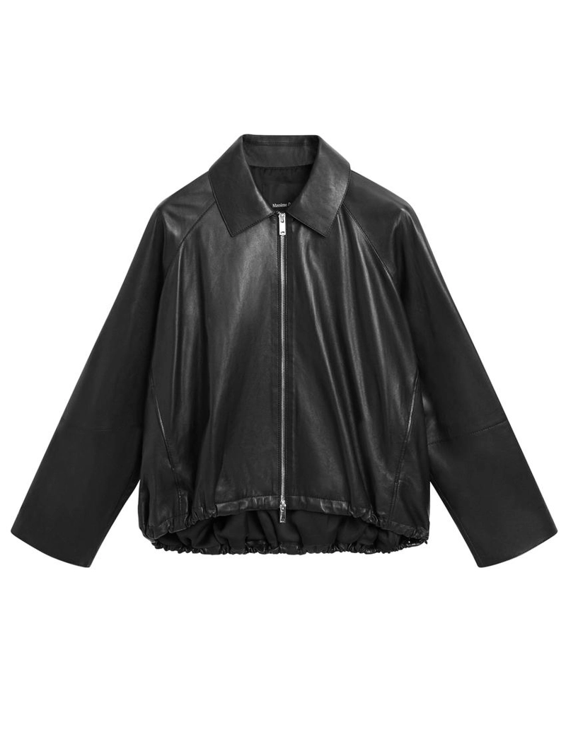 Куртка из натуральной кожи оверсайз