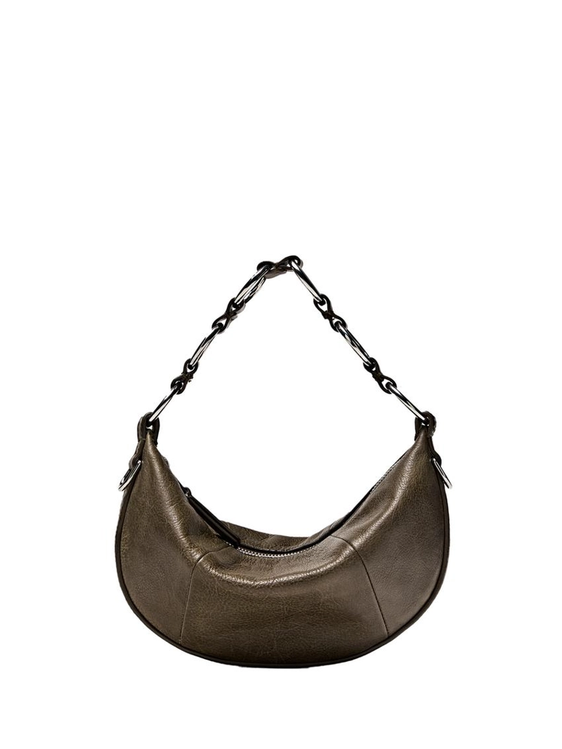 Мини-сумка из натуральной кожи нубука