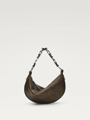 Мини-сумка из натуральной кожи нубука- Заказать в России