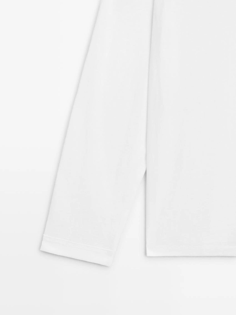 100% хлопковая футболка с длинным рукавом