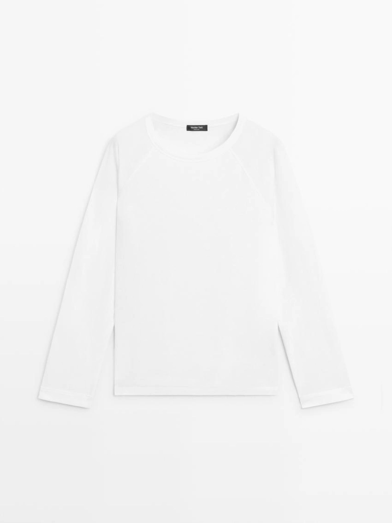 100% хлопковая футболка с длинным рукавом