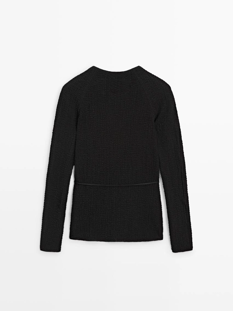 Футболка с деталью на галстуке