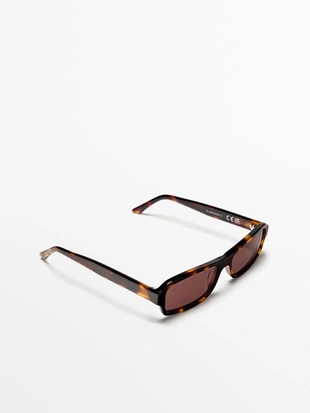 Солнечные очки с прямоугольными оправами под тортилью- Заказать в России