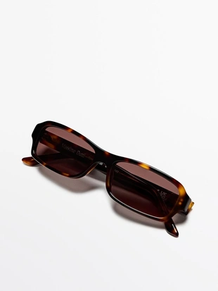 Солнечные очки с прямоугольными оправами под тортилью- Заказать в России