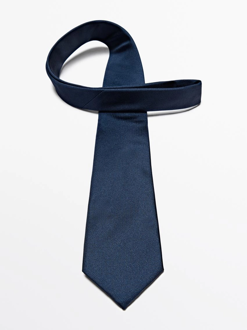 Галстук из 100% шелка с текстурой