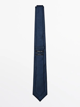 Галстук из 100% шелка с текстурой- Заказать в России