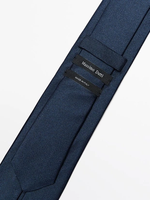 Галстук из 100% шелка с текстурой- Заказать в России