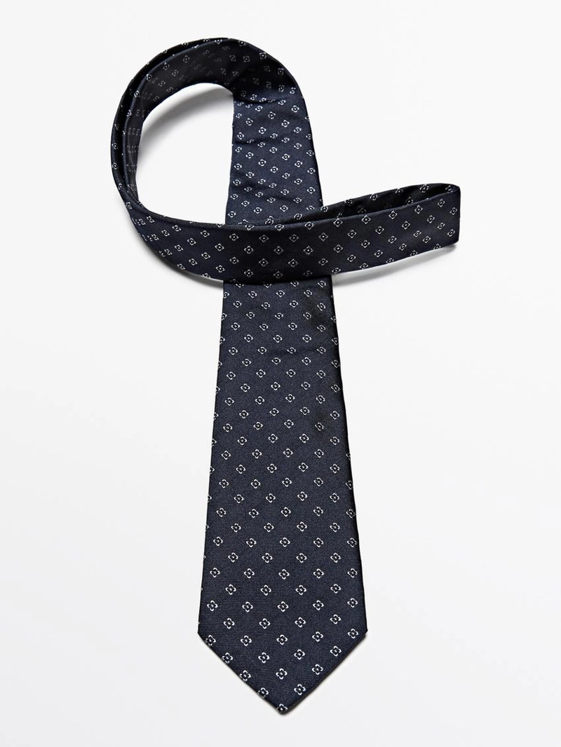 Галстук из 100% шелка под джерси