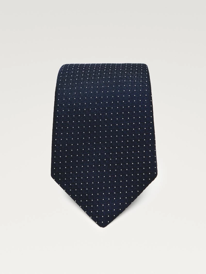 Галстук в горошек из 100% шелка