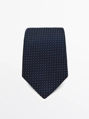 Галстук в горошек из 100% шелка- Заказать в России