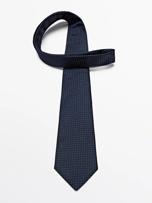 Галстук в горошек из 100% шелка- Заказать в России