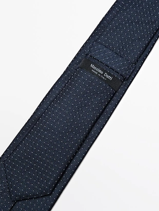 Галстук в горошек из 100% шелка- Заказать в России