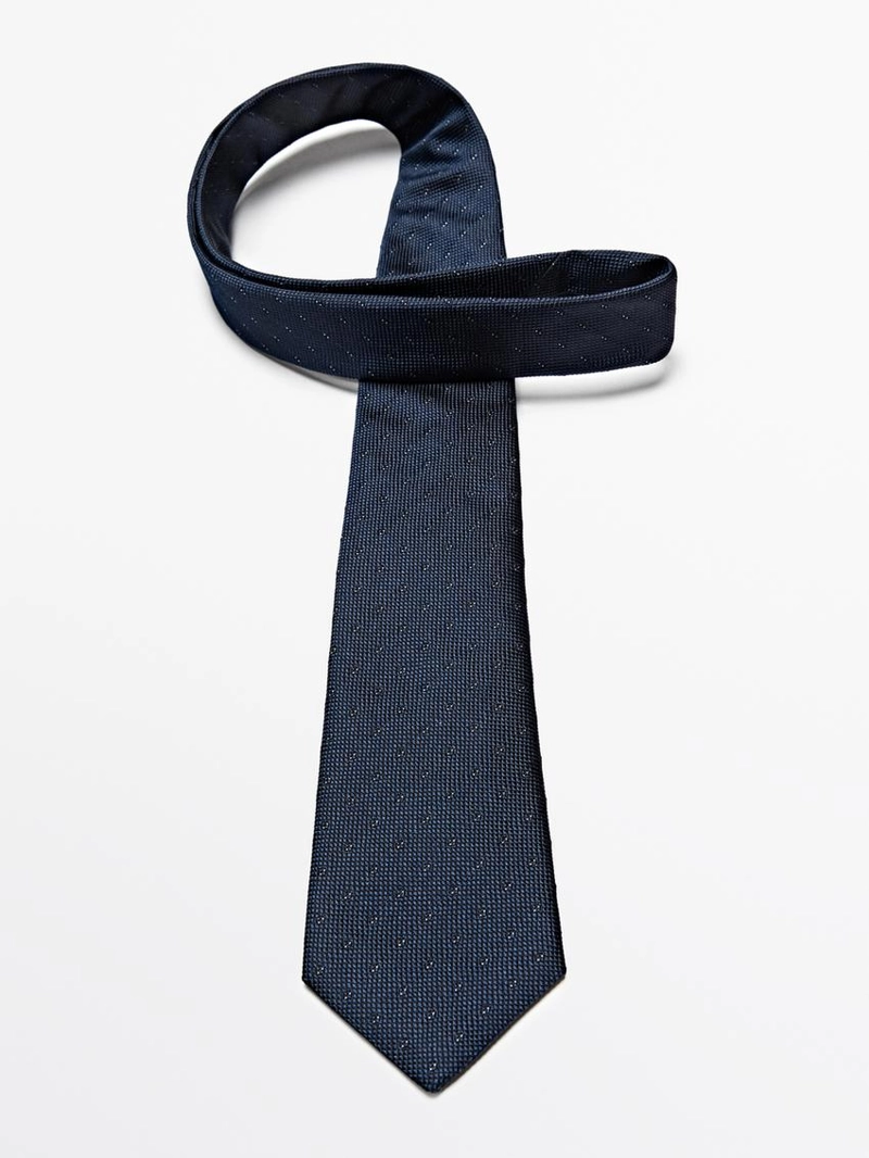 Галстук из 100% шелка с текстурой