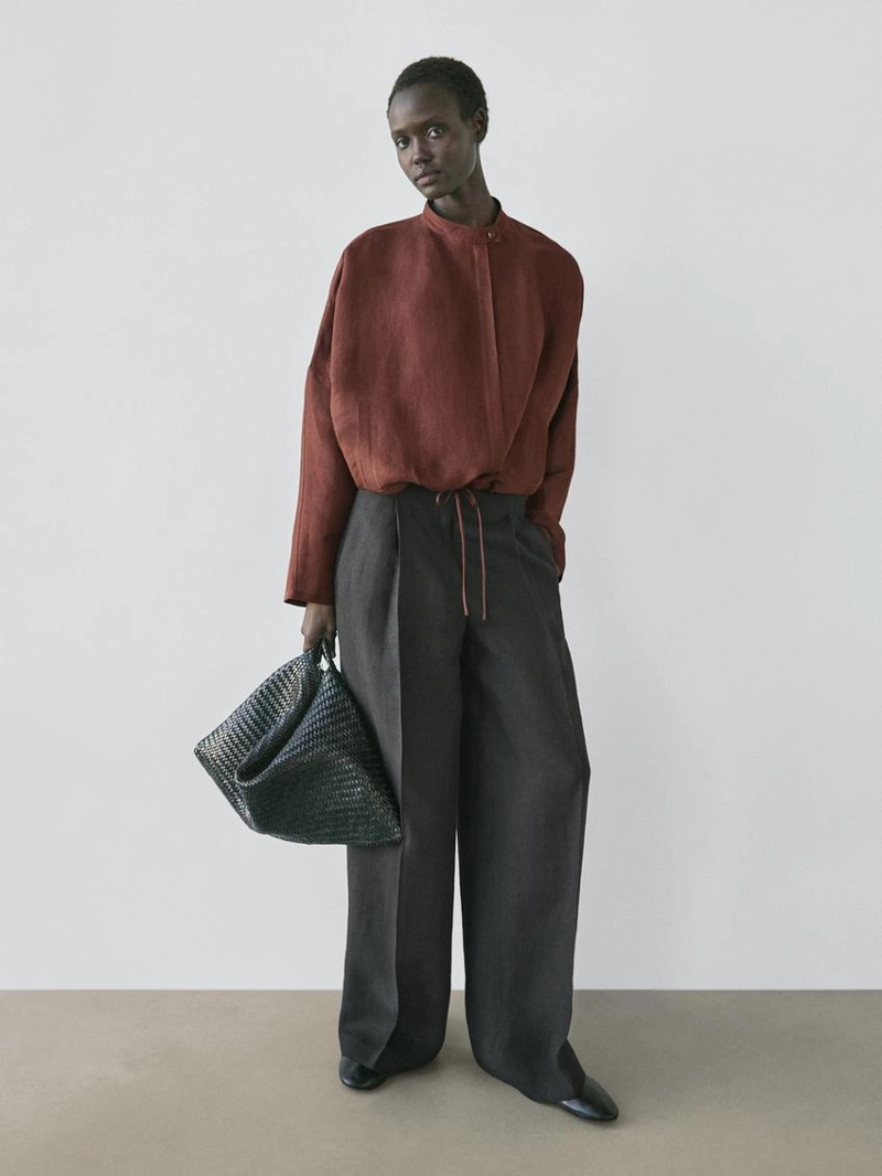 Брюки для костюма из льна