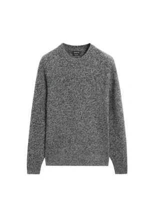 Свитер из вязанного 100% кашемира со вставками- Заказать в России