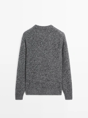 Свитер из вязанного 100% кашемира со вставками- Заказать в России