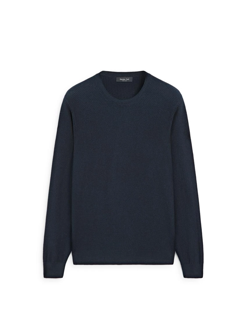 Текстурный свитер из хлопково-вискозной смеси