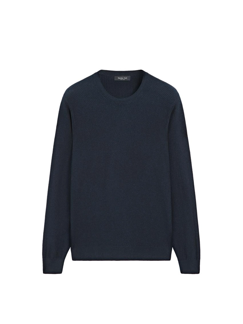 Текстурный свитер из хлопково-вискозной смеси