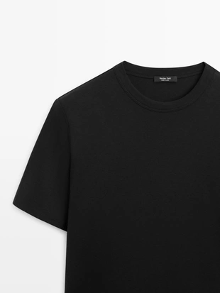 Футболка из смесового хлопка с коротким рукавом- Заказать в России