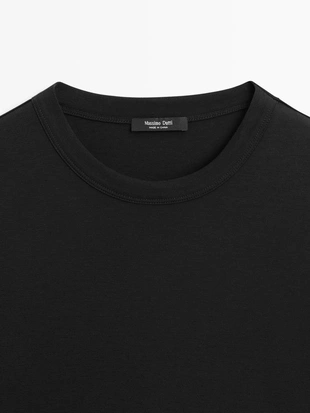 Футболка из смесового хлопка с коротким рукавом- Заказать в России