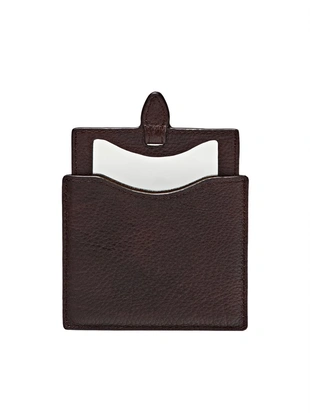 Кожаный чехол из нубука с зеркалом- Заказать в России