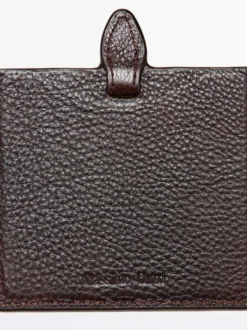 Кожаный чехол из нубука с зеркалом