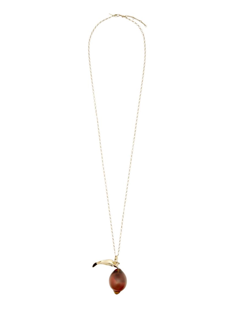 Цепочка с подвеской из стекла