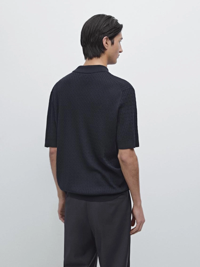 Свитер-поло из мериносовой шерсти