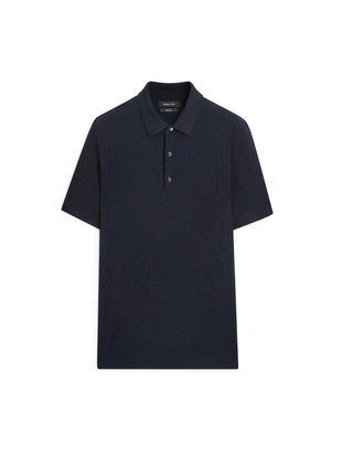 Свитер-поло из мериносовой шерсти- Заказать в России