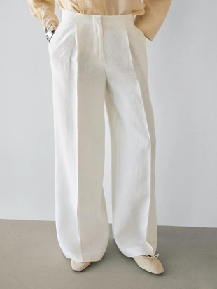 Брюки из льна для костюма- Заказать в России