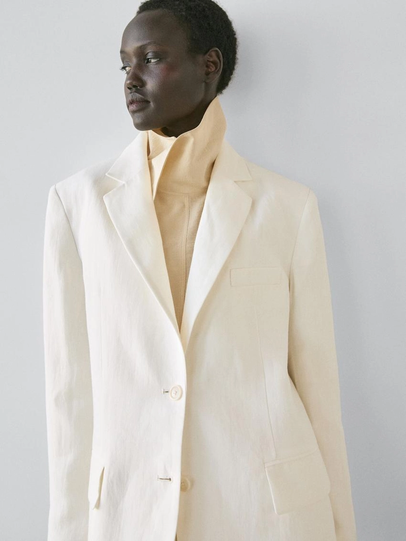 Пиджак из льна