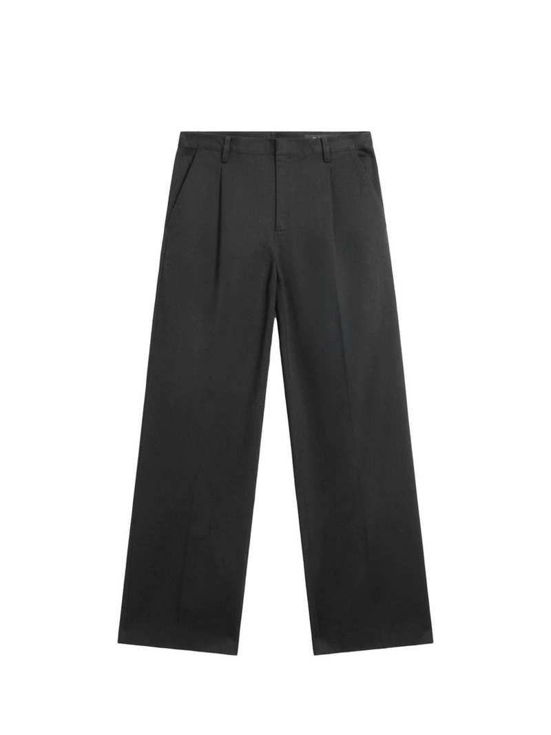 Брюки из хлопка c защипами