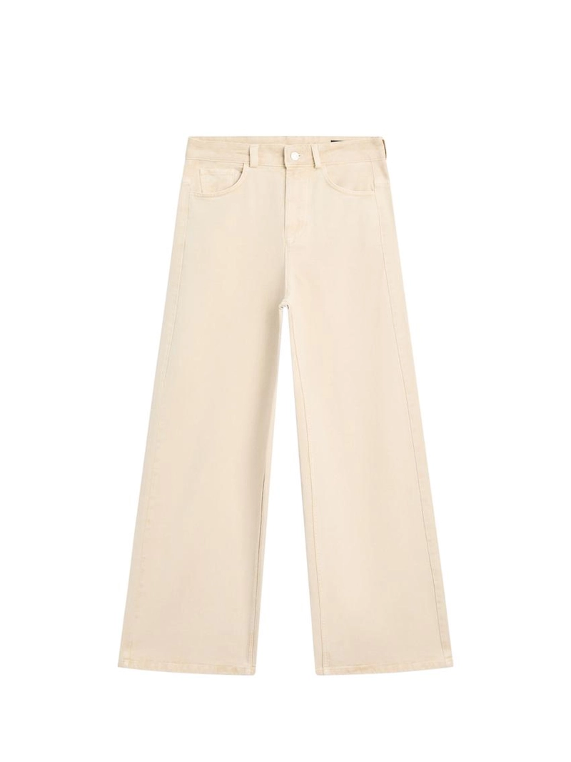 Брюки с низкой посадкой и широкими брючинами