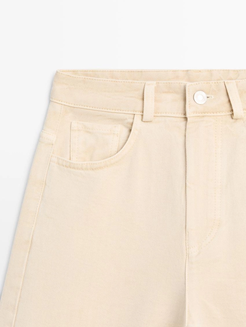 Брюки с низкой посадкой и широкими брючинами