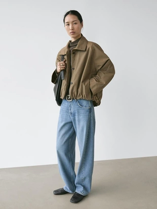 Бомбер с высоким воротником- Заказать в России