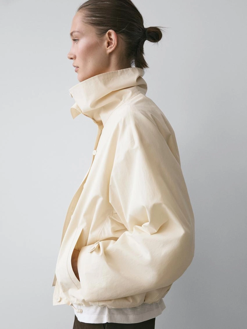 Куртка из 100% хлопка с пуговицами