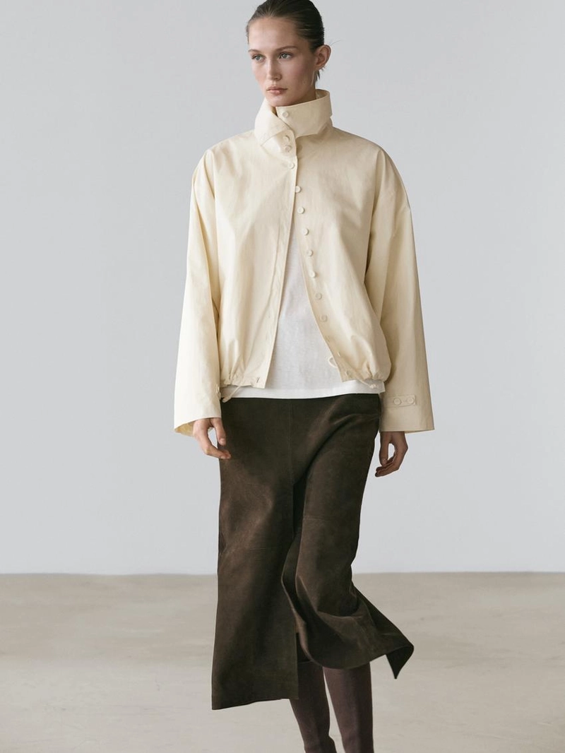 Куртка из 100% хлопка с пуговицами