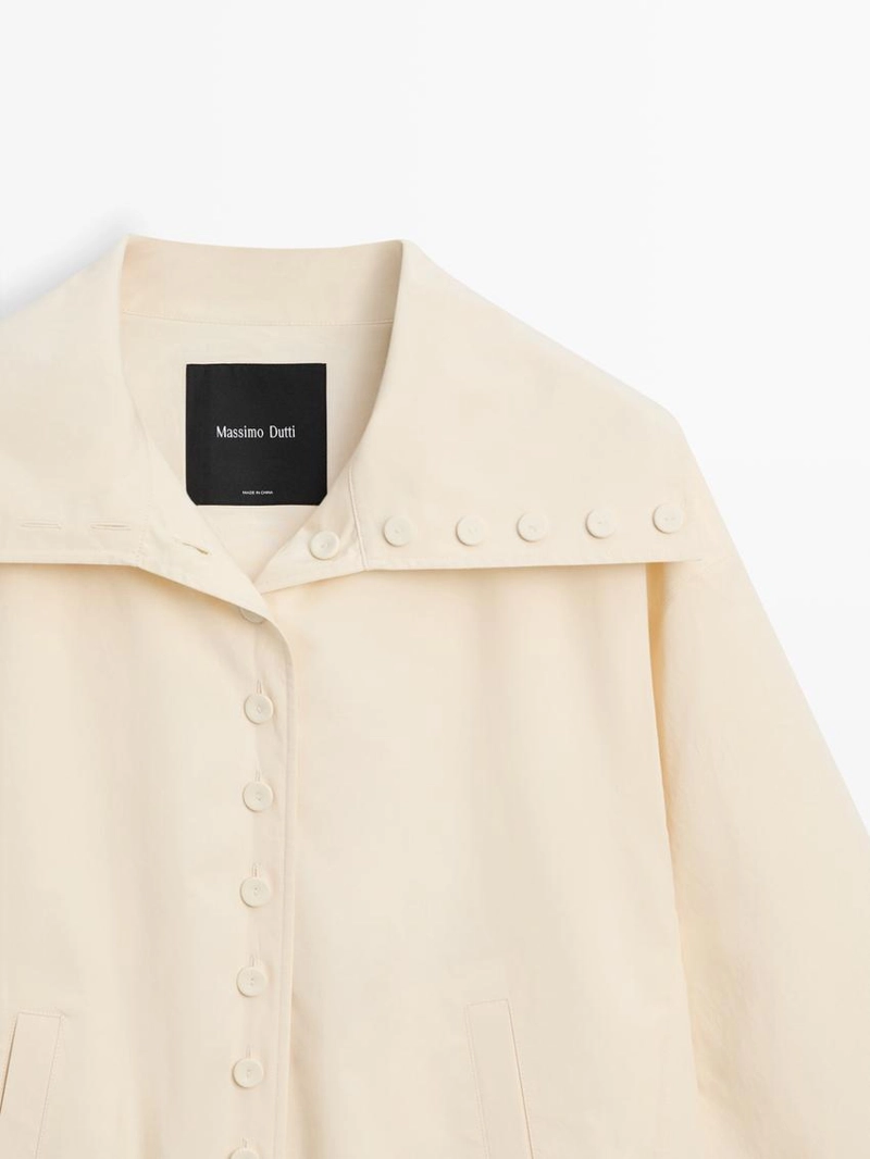 Куртка из 100% хлопка с пуговицами