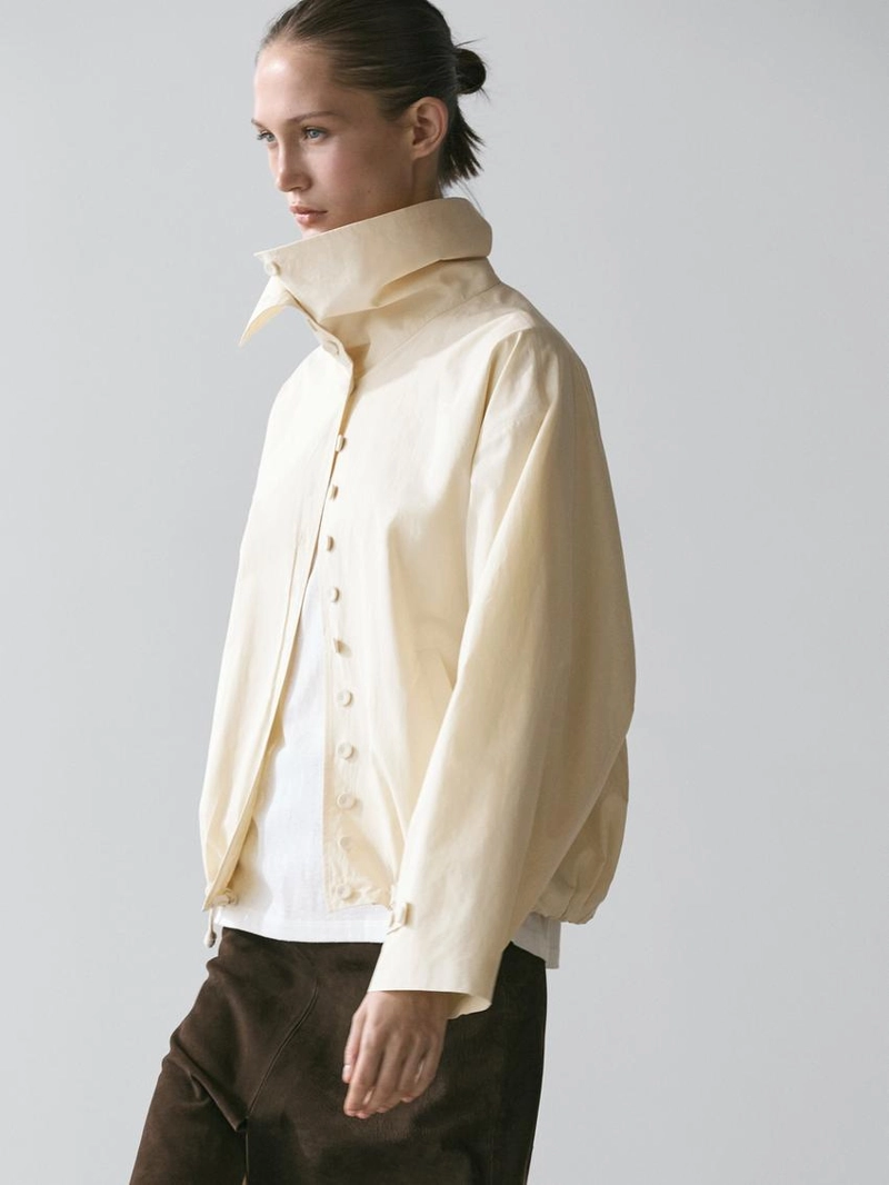 Куртка из 100% хлопка с пуговицами