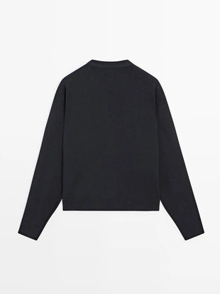 Кардиган из хлопкового трикотажа с пуговицами в золотом цвете- Заказать в России